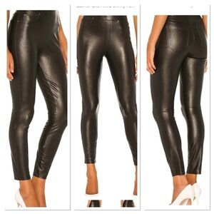 Spanx Leather Look Ankle Skinny Pants